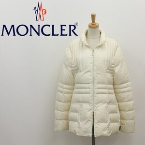 茶タグ◆MONCLER モンクレール Wジップ ダウン ジャケット アイボリー 1