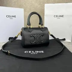 新品 Celineセリーヌ トリオンフ ショルダーバッグ ブラック