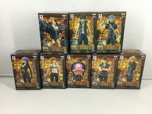 DB217-1118-52【未開封】ワンピース DXF FILM GOLD 8体セット ナミ チョッパー ゾロ サンジ フランキー ルフィ ウソップ