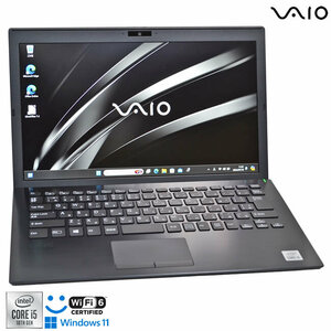 VAIO Pro PG VJPG13C11N Wi-Fi6 顔認証 フルHD 第10世代 Core i5 1035G1 M.2SSD256G メモリ8G Webカメラ USBType-C Windows11