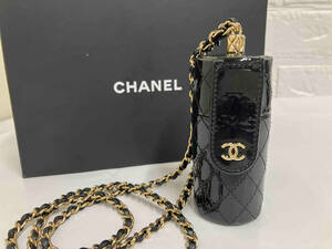 【入手困難モデル】CHANEL 297722149／リップケースチェーンショルダー／パテントレザー／ココマーク／シャネル