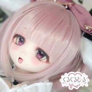 【ぐるぐる】DDH-27 SW肌 ドルフィードリーム MDD Dollfie Dream カスタムヘッド + 碁石アイ2種 + 舌パーツ パテ盛り ※小難あり