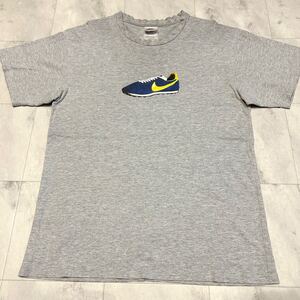 90s NIKE ナイキ Cortez コルテッツ スウッシュ プリント ビンテージ 半袖Tシャツ