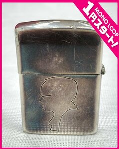 【5HY明05007F】★1円スタート★ZIPPO★ジッポ★STERLING SILVER★y.kayama★左寄りロゴ★ライター★煙草★喫煙クッズ★