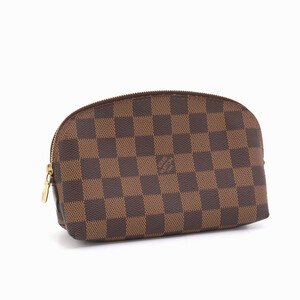 ルイヴィトン LOUIS VUITTON ダミエ ポシェット コスメティック 化粧ポーチ メイクポーチ 小物入れ ブラウン レディース N47516