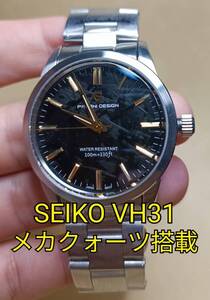 黒 Pagani design パガーニデザイン SEIKO VH31 メカクォーツ オマージュ サファイアガラス ステンレス 40mmケース メタルバンド