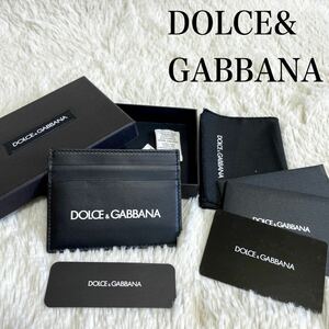 未使用 DOLCE&GABBANA ロゴ カードケース パスケース コインケース ドルガバ 名刺入れ 小銭入れ 財布 