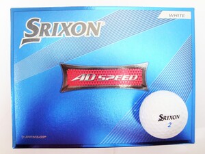 新品★ダンロップ★スリクソン AD スピード ボール★SRIXON AD SPEED★2022★アライメント サイドマーク★ホワイト★1箱★12球