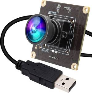 送料無料★ELP 1080P 120fps USBカメラモジュールコンピューター用1200万画素広角PCカメラ100度低歪みレンズ Webかめら12MP高速ミニUVC