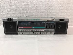 12/23a5 ラジカセ ジャンク AIWA CA-W6 アイワ FM/AMラジオ カセットテープ 昭和 レトロ オーディオ機器 