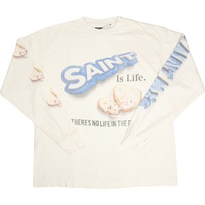 SAINT MICHAEL セント マイケル ×SHERMER ACADEMY 24AW SA_LS TEE/HEART CKIE / WHT ロンT 白 Size 【XL】 【新古品・未使用品】 20802235