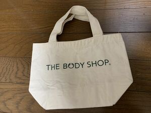 ザ・ボディショップ THE BODY SHOP ミニトートバッグ アイボリー 生成り キャンバス