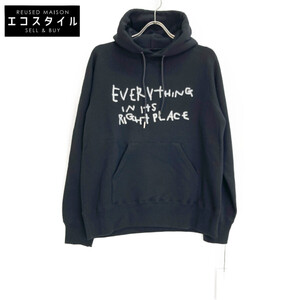 sacai サカイ 23年 23-0647S ブラック Graphic Print Hoodieプルオーバーパーカー ブラック 2 トップス コットン メンズ 中古