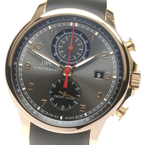 IWC SCHAFFHAUSEN IW390503 ポルトギーゼ ヨットクラブ K18PG クロノグラフ 自動巻き メンズ _826655