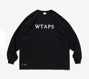 新品 サイズXL 23AW COLLEGE / LS / COTTON BLACK wtaps ロンtee