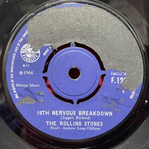 ◆1円開始!◆UKorg7”s!◆THE ROLLING STONES◆19TH NERVOUS BREAKDOWN◆