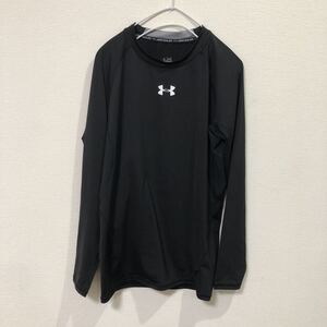 ★アンダーアーマー UNDER ARMOUR コンプレッション インナー ヒートギア アーマーロングスリーブ 長袖 ブラック XLサイズ MCM3748