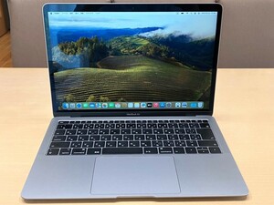 ★【美品】Apple MacBook Air Retina 13.3インチ スペースグレイ Late 2018 MRE92J/A Core i5 /1.6GHz/8GB/SSD256GB/macOS Sonoma