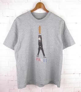 LST9236 BRU NA BOINNE ブルーナボイン PARIS パリ Tシャツ 8366 S 未使用 グレー