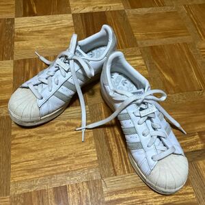 adidas アディダス スーパースター　superstar 24.0cm 白×グレー