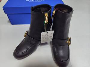 新品　BLUE LABEL CRESTBRIDGE　ブルーレーベルクレストブリッジ 　素敵なショートブーツ　Ｓ（23㎝相当）　黒　48400円