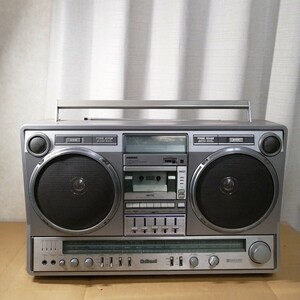 通電未確認 National RX-5350 radio cassette recorder カセットデッキ ナショナル 大型ラジカセ 昭和レトロ ジャンク 111900w