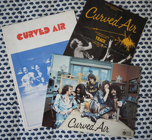 Curved Air【Deram 1975年/BTM 1976年】プロモシート、ツアー・パンフ、写真カード◆Rare 英国ORG!!!