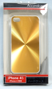 ♣ iPhone4&4S 未使用◆目立て！！輝くGOLD！渦巻◆474yG ♣