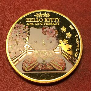 hello kitty ニュージーランド コインメダル 大型金貨　サクラ　記念硬貨　ケース付き　美品