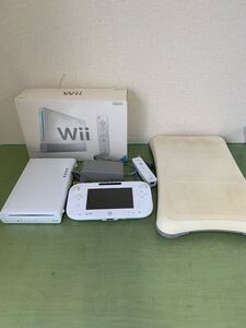 ∞ Nintendo WiiU本体 WUP-101 ゲームパッド　WUP-010 バランスwiiボード　wii空箱　WiiU本体の通電のみ確認済