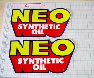 O016 ★　NEO OIL ネオ オイル ★ ステッカー 中　２枚　