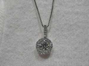 Pt ネックレス ダイヤモンド プラチナ ジュエリー レディース シンプル チェーン アクセサリー diamond NBJ