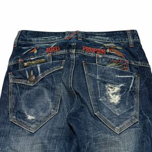 00s rare Japanese Label design denim pants Y2K goa ifsixwasnine kmrii share spirit lgb obelisk 14th addiction TORNADO MART gunda 