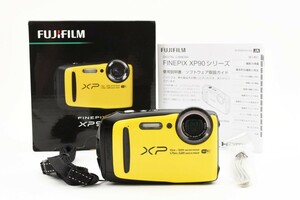 ★極美品★FUJIFILM 富士フイルム FinePix XP90 コンパクトデジタルカメラ　箱　説明書　ストラップ付　Ｂ２５