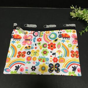 レスポートサック　ポーチ　新品同様美品　LeSportsac 