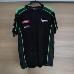 Kawasaki Racing Team Tシャツ L/XL ブラック/グリーン