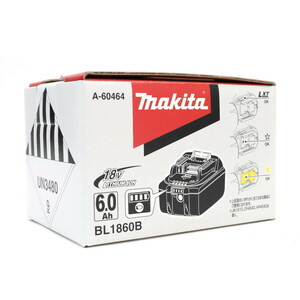 1円 ▼未使用品 makita マキタ リチウムイオンバッテリー BL1860B 18V 6.0Ah▼E.Bgg.s1-09