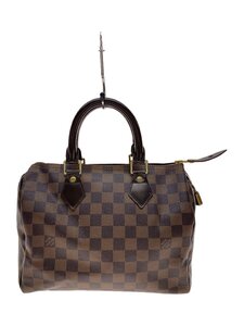 LOUIS VUITTON◆1)スピーディ25_ダミエ・エベヌ_BRW/PVC/BRW