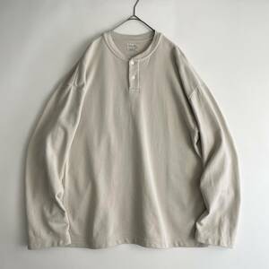 【美品】steven alan -LOOSE FIT- size/M (c) スティーブンアラン ルーズフィット ヘンリーネック ロンT Tシャツ スウェット トレーナー