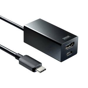 USB Type-Cハブ付き HDMI変換アダプタ Type-CポートをHDMIに変換する機能を搭載 USB-3TCH34BK サンワサプライ 送料無料 新品