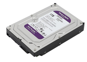 【中古パーツ】3.5 SATA 1TB 1台 正常 WDC WD10PURX 使用時間57045H ■HDD3053