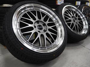 深リム メッシュ levanna V10-EX 19inch 8.5J 5H114.3+40 新品輸入 225/40R19 クラウン マークX プリウスα カムリ RX-8 ステップワゴン