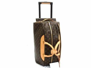 1円 ■美品■ LOUIS VUITTON ルイヴィトン M23204 モノグラム エオール50 2輪 キャリーケース ハンドバッグ 旅行かばん ブラウン系 FE4266