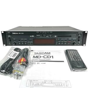 ◆優良中古品・CD再生履歴0時間・新品リモコン付属◆TASCAM タスカム ティアック MD-CD1 業務用MD/CD複合機