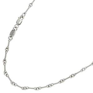 クロムハーツ Chrome Hearts 18KWG NECKCHAIN T/ツイストチェーン16inch サイズ:16inch ホワイトゴールドネックレス 中古 SS13