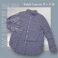 【Ralph Lauren】 ラルフローレン 長袖シャツ チェック柄 紫系 M