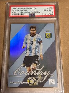 2017 Panini Nobility For Club and Country Lionel Messi PSA10 リオネル・メッシ