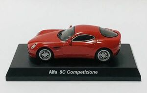 ○ MKA140 サークルKサンクス限定　京商 アルファロメオミニカーコレクション Alfa Romeo 8C 赤　competizione　1/64