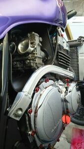 ■□CB400SF ＮＣ31　ドライカーボンキャブレターヒートガード□■ 送料無料