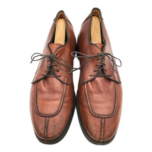 90年代 USA製 Allen Edmonds アレンエドモンズ Dellwood Uチップ レザーシューズ レッドブラウン (メンズ 11 D) 中古 古着 KA1060